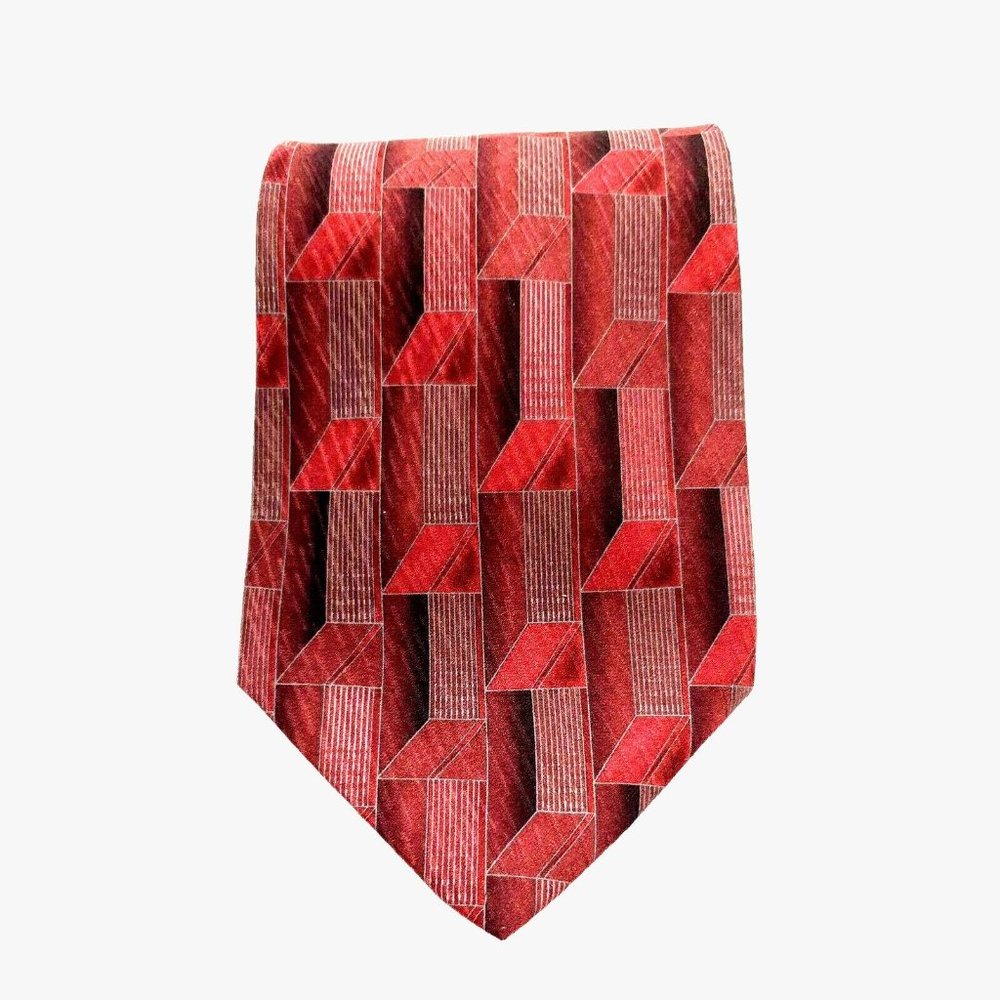 Milano Uomo Mens Dress Tie 100% Imported Silk Made in USA Business Accessory